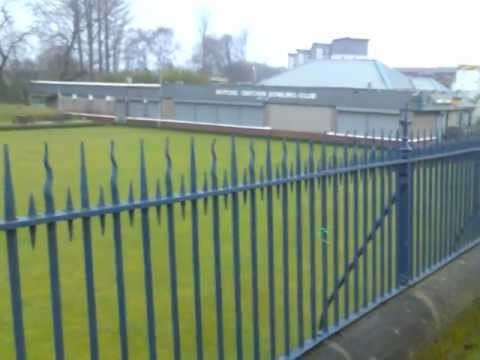 Outside Hutchesontown Bowling Club in Scotland
